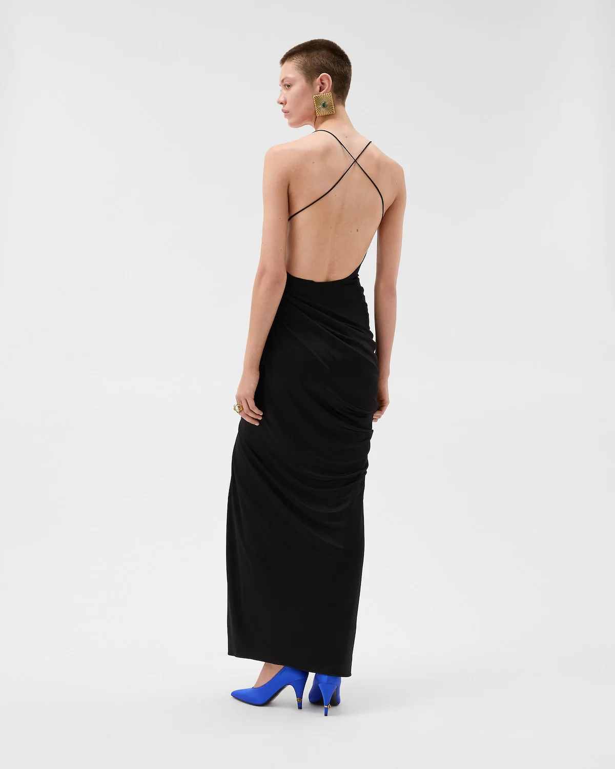 Draped Viscose-Jersey Gown - Image 3