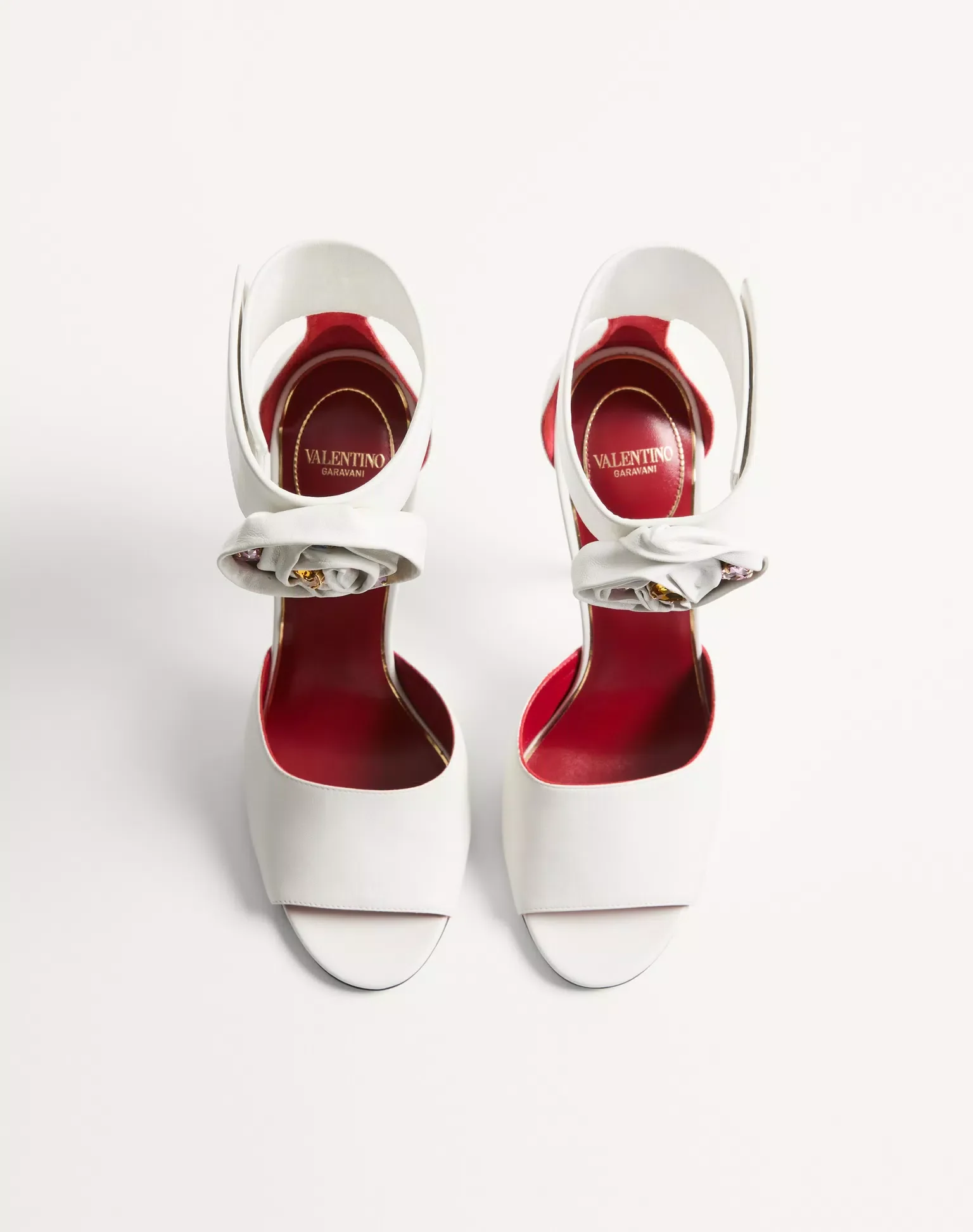 Drip Rose Kidskin Sandal With Crystals 105Mm - Image 8