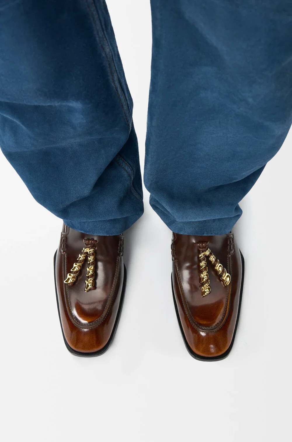Edge Loafer Mule In Brushed-off Calfskin - Image 2