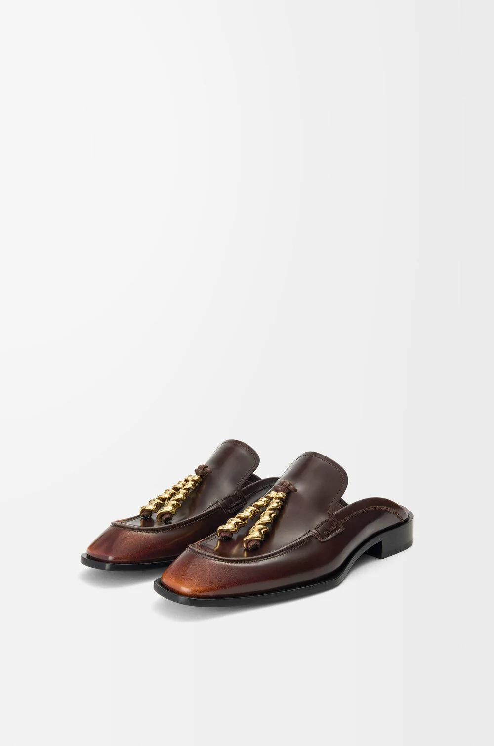Edge Loafer Mule In Brushed-off Calfskin - Image 3