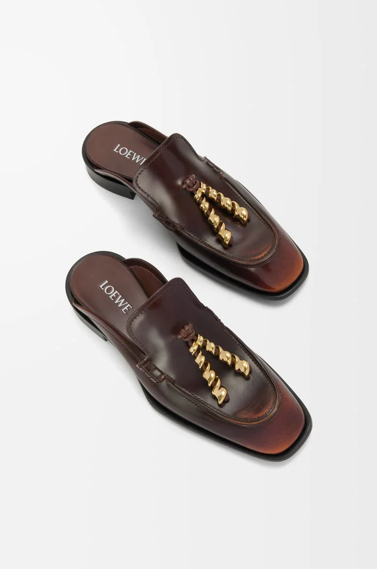 Edge Loafer Mule In Brushed-off Calfskin - Image 4