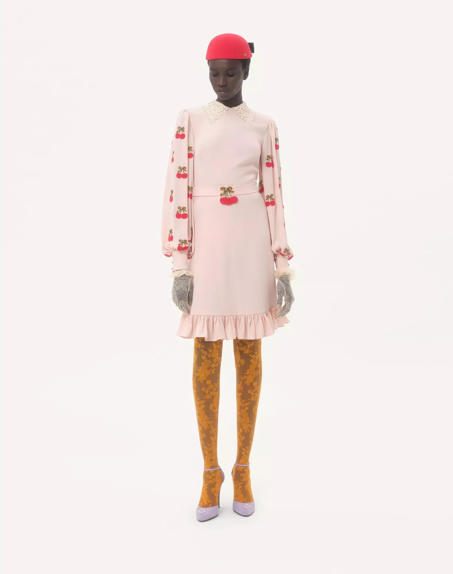 Embroidered Georgette Dress - Image 3