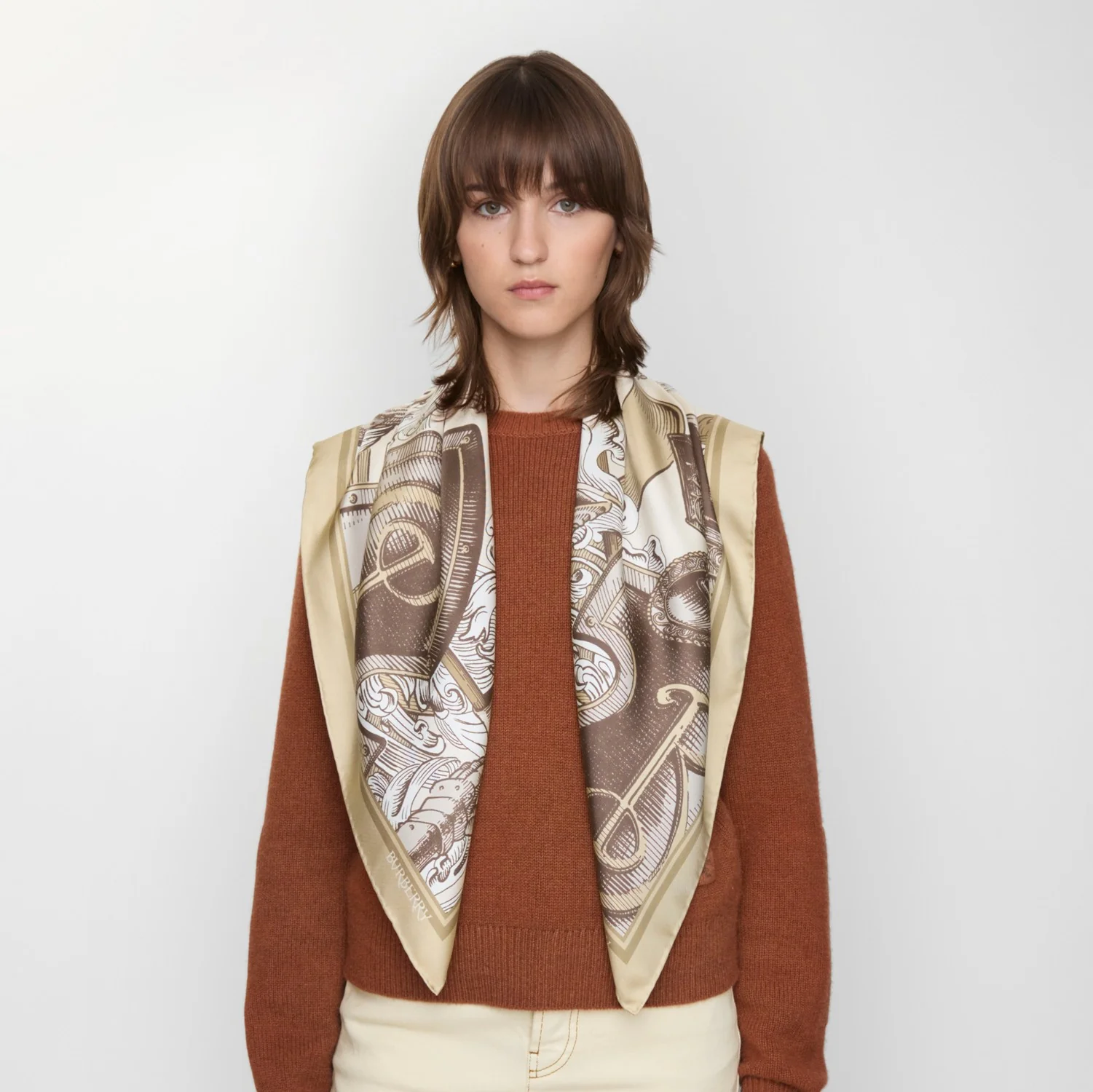 Etched Knight Silk Scarf - Image 10