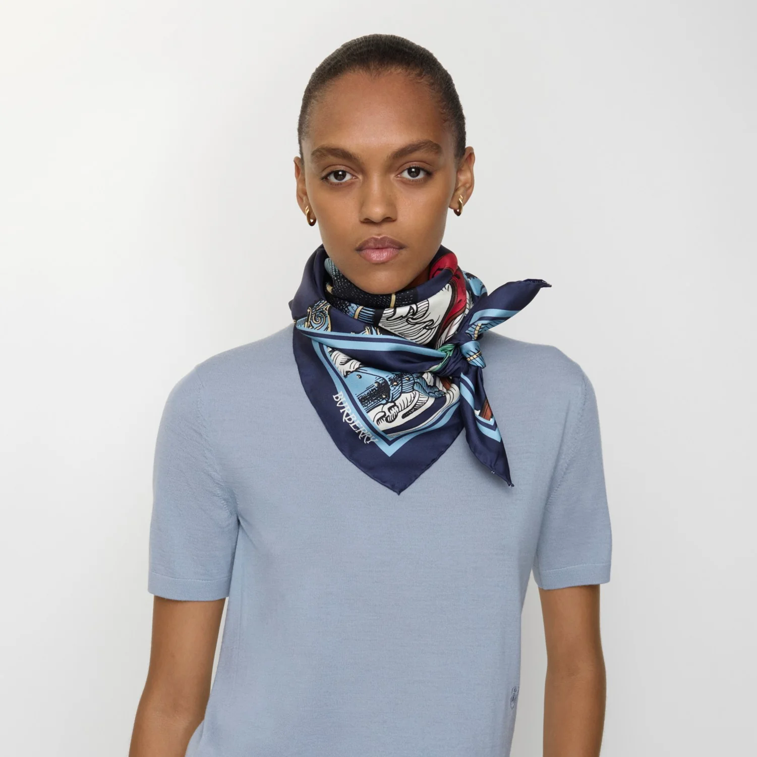 Etched Knight Silk Scarf - Image 6