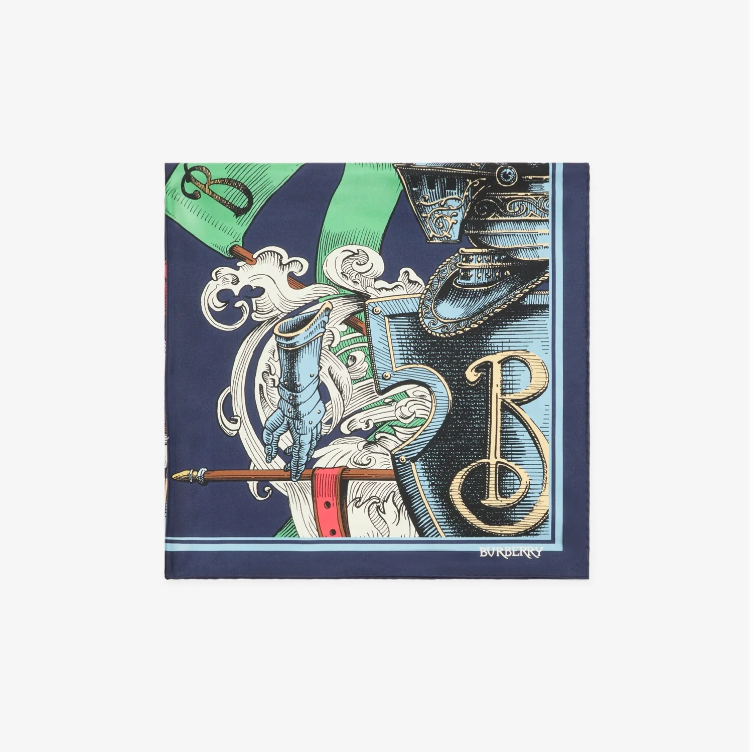 Etched Knight Silk Scarf - Image 8