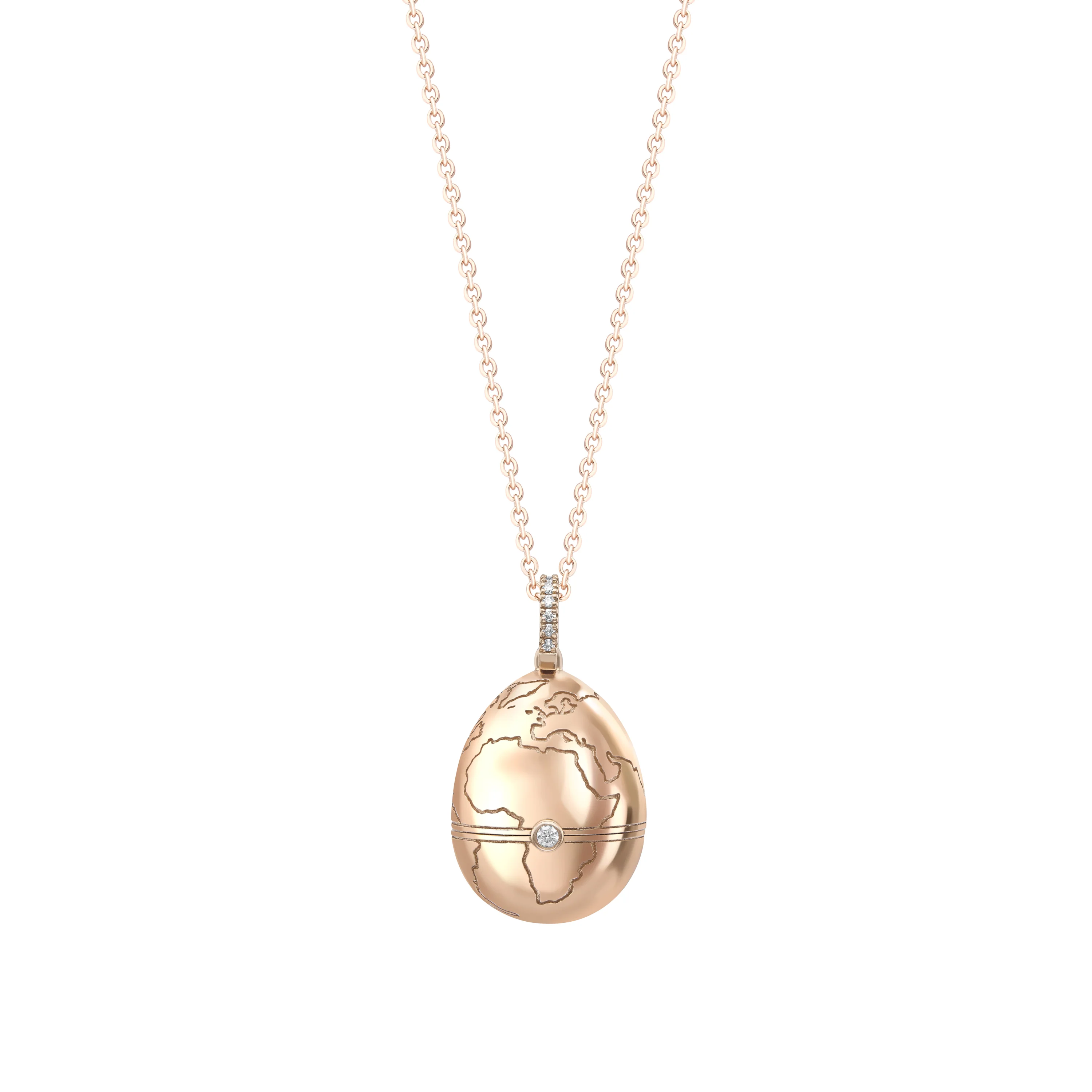 Fabergé Essence Limited Edition Rose Gold & Ruby ‘IFE’ Africa Surprise Locket - Image 3