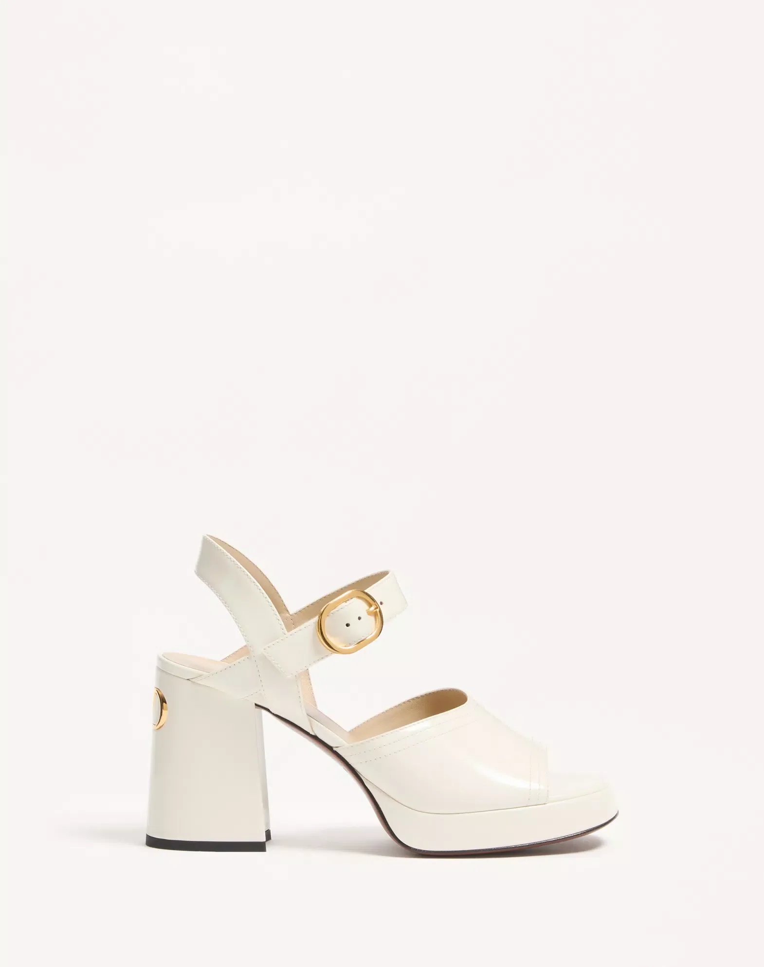 Fawcette Platform Sandal In Polished Calfskin 100Mm - Image 5