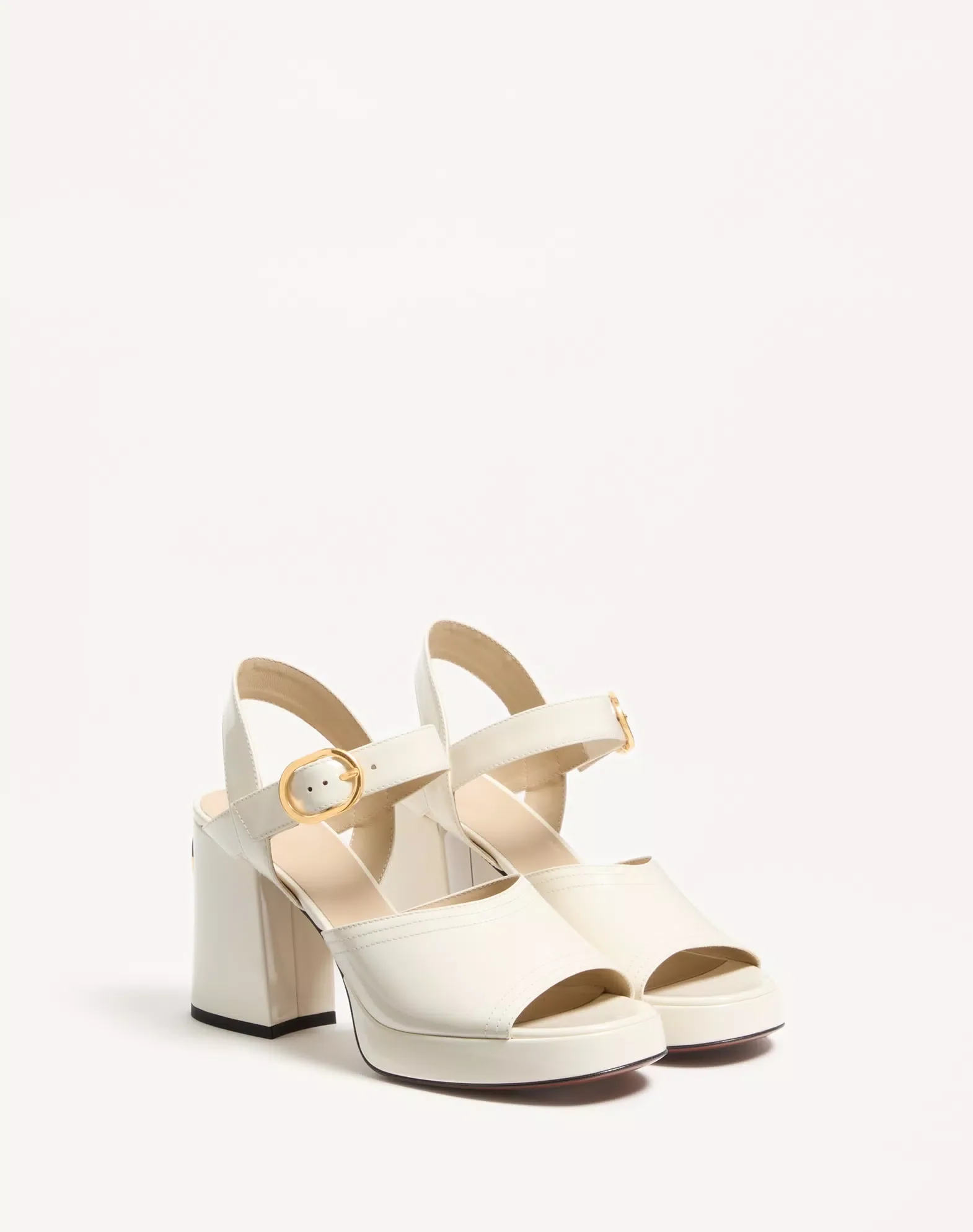Fawcette Platform Sandal In Polished Calfskin 100Mm - Image 7