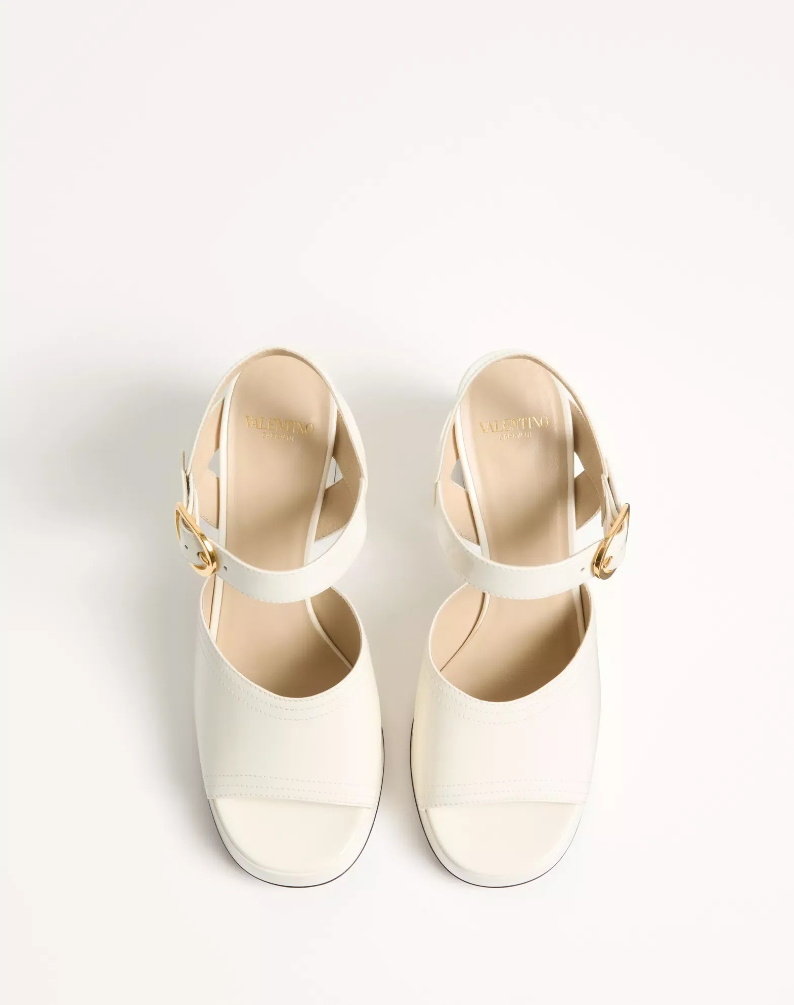 Fawcette Platform Sandal In Polished Calfskin 100Mm - Image 8
