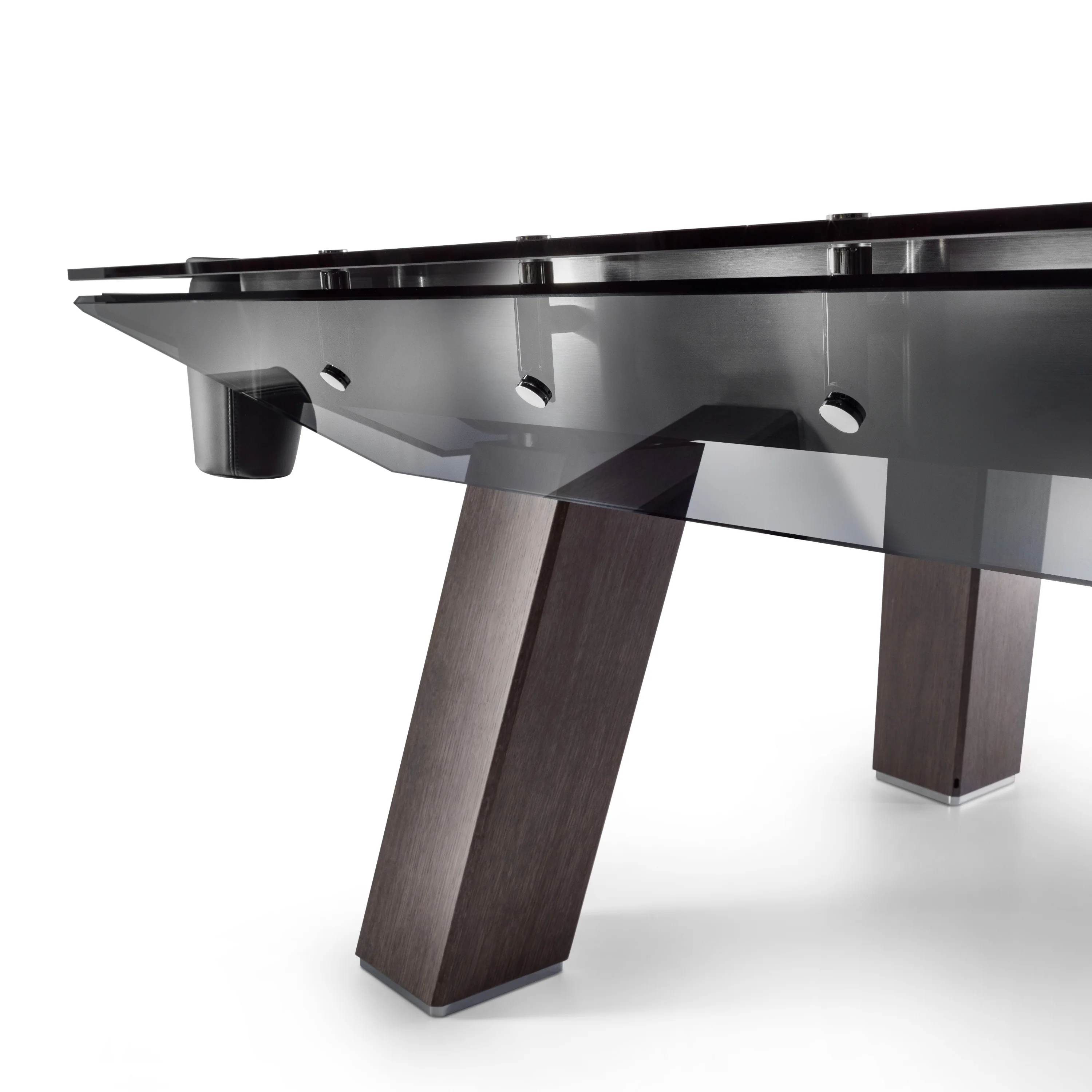 Filotto Wood Billiard Table with Dark Oak & Smoked Glass - Image 3