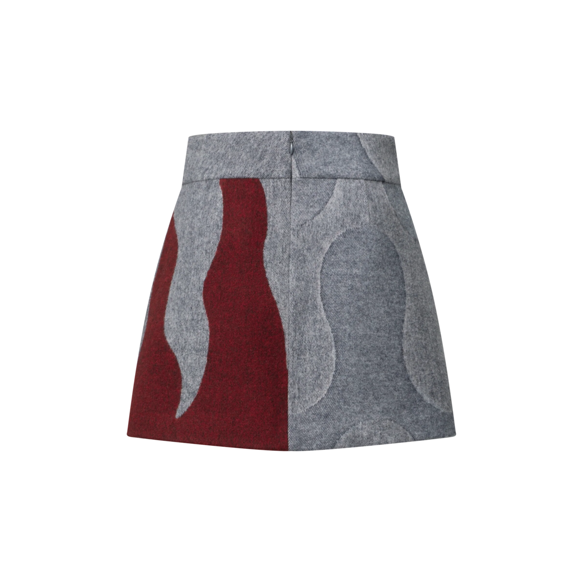 Flame Jacquard Mini Skirt - Image 2