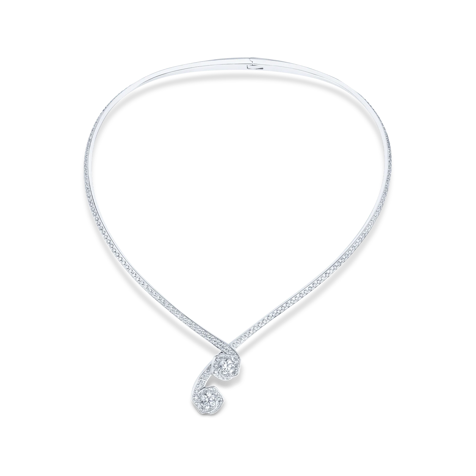 Frozen Kiss Torque Necklace