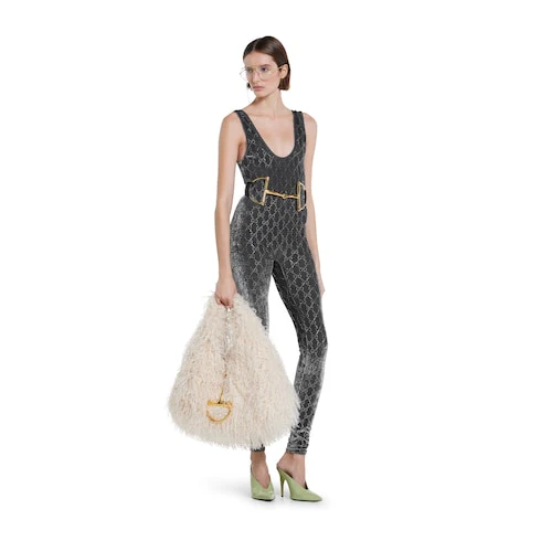 GG Crystal Embroidered Jumpsuit - Image 2