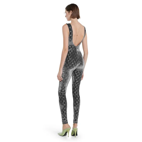 GG Crystal Embroidered Jumpsuit - Image 4