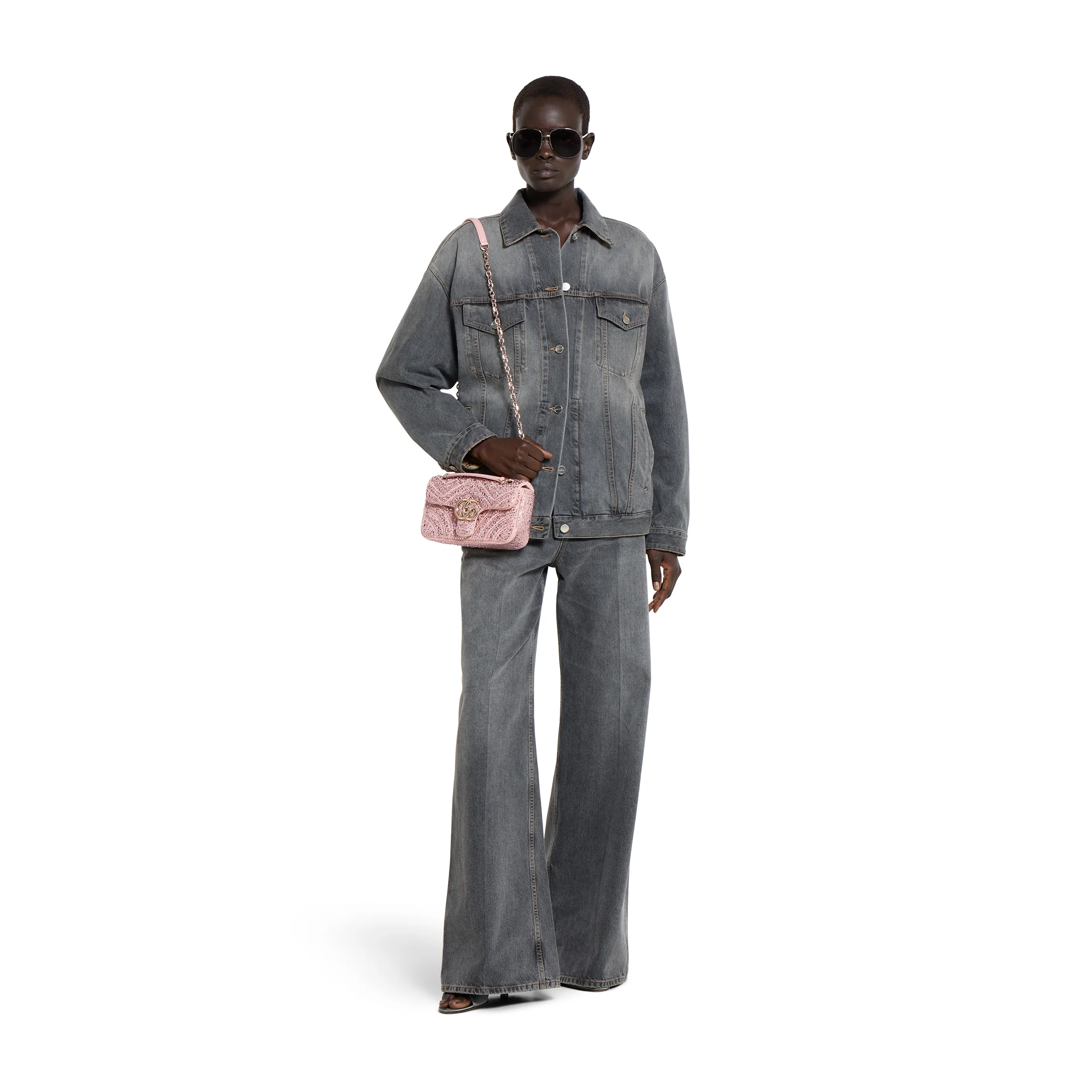 GG Marmont Crystals Small Shoulder Bag - Image 3