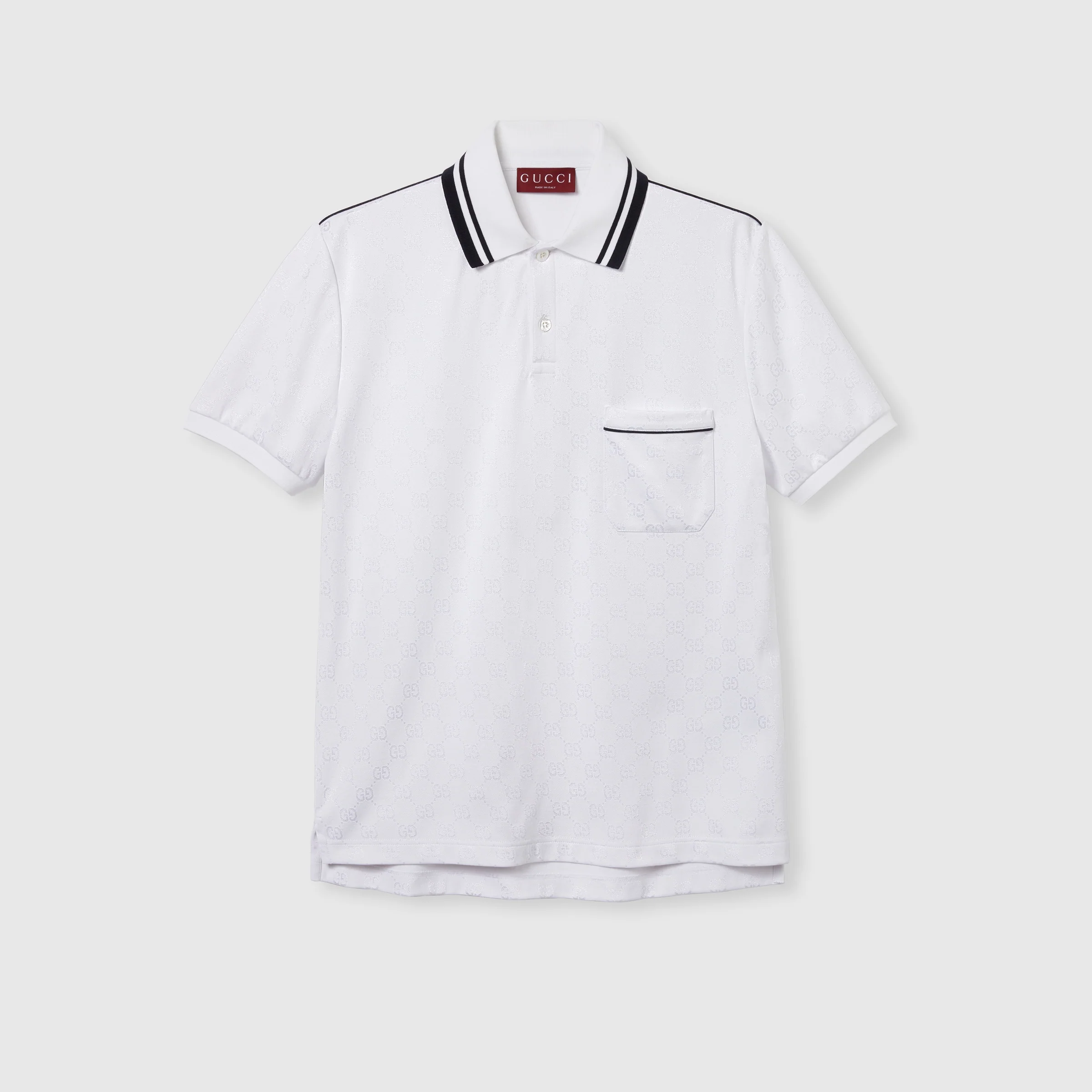 GG Nylon And Cotton Polo Shirt - Image 5
