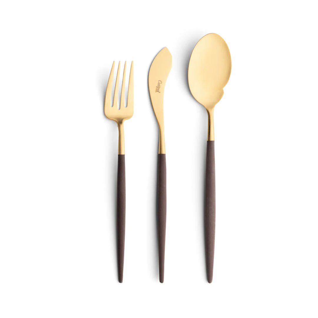 Goa Cutlery Set - Gold Brown - Image 3