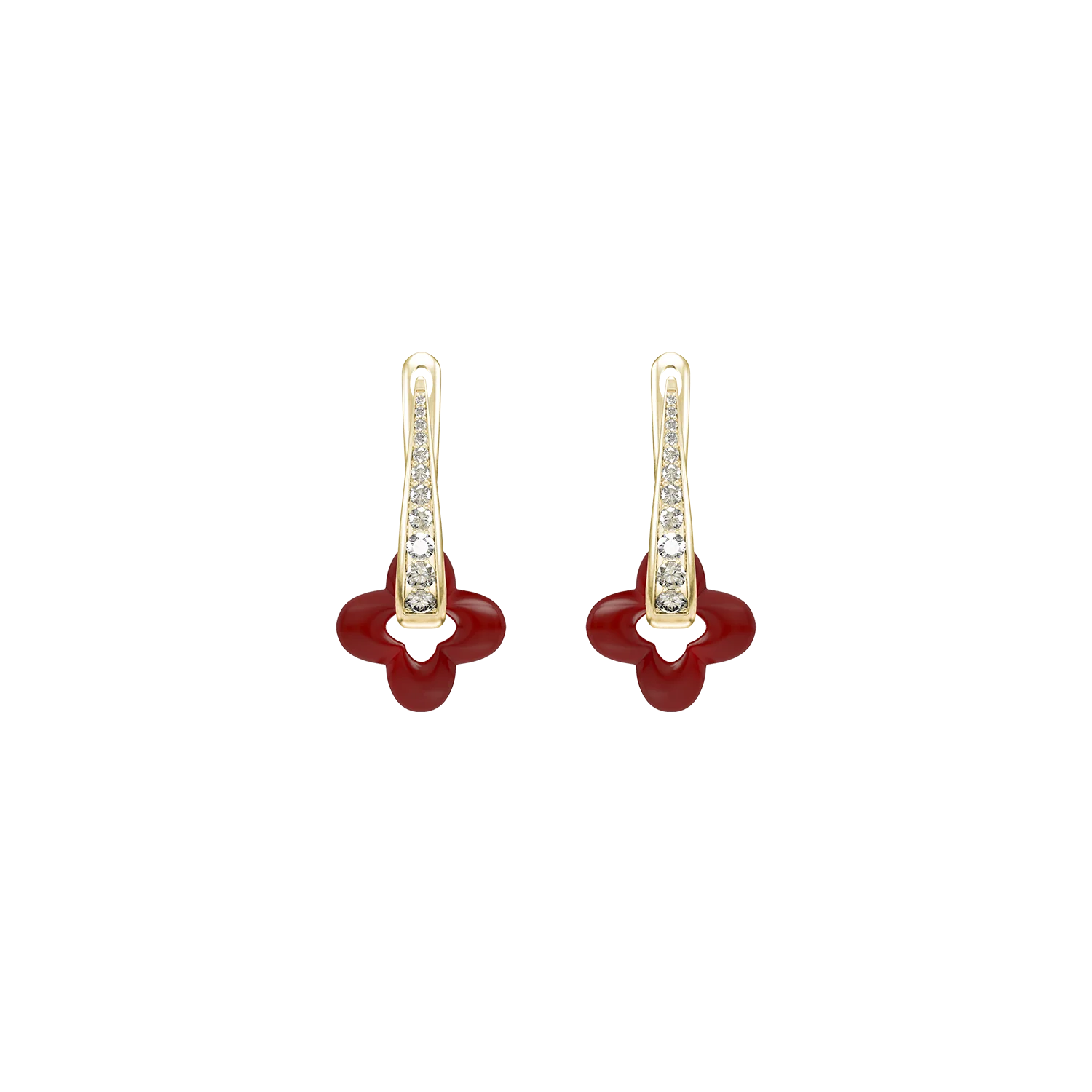Golden Clover Earrings