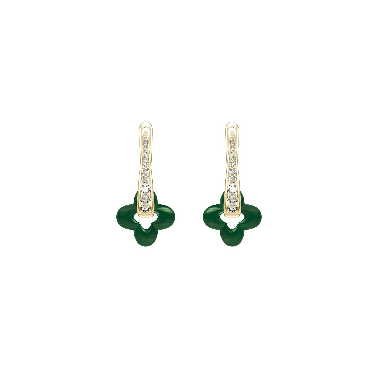 Golden Clover Earrings - Image 3