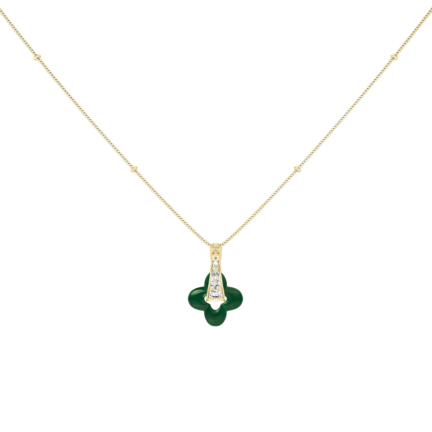Golden Clover Necklace - Image 2
