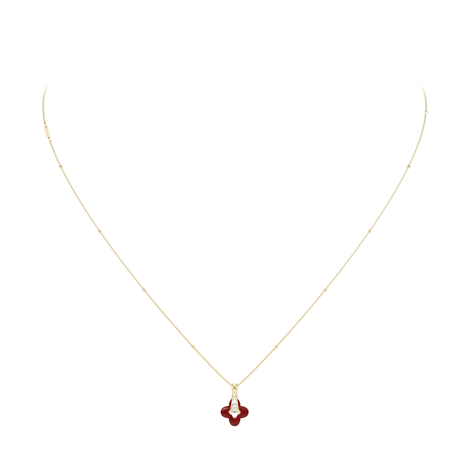 Golden Clover Necklace - Image 3