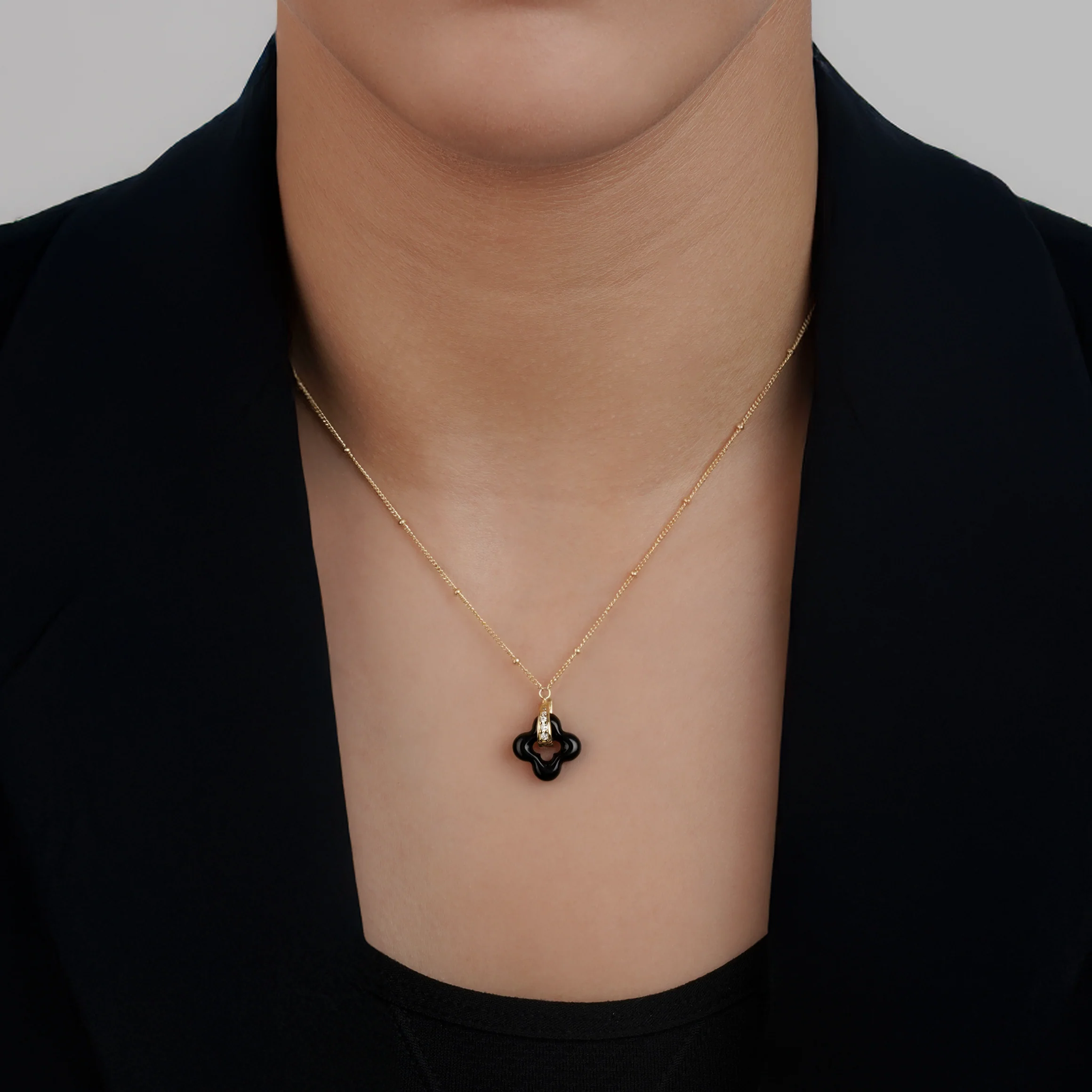 Golden Clover Necklace - Image 9