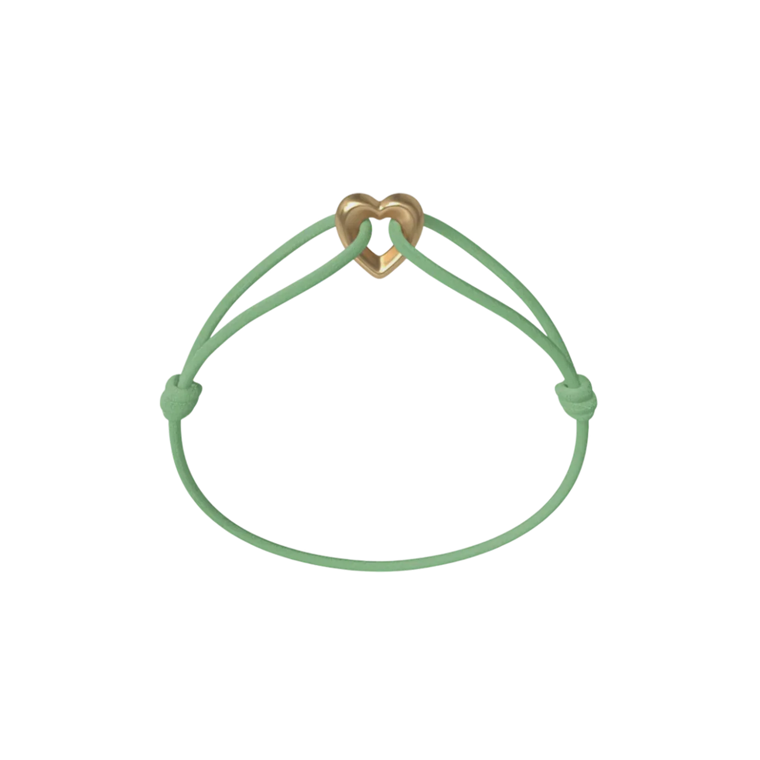 Golden Heart Cord Bracelet