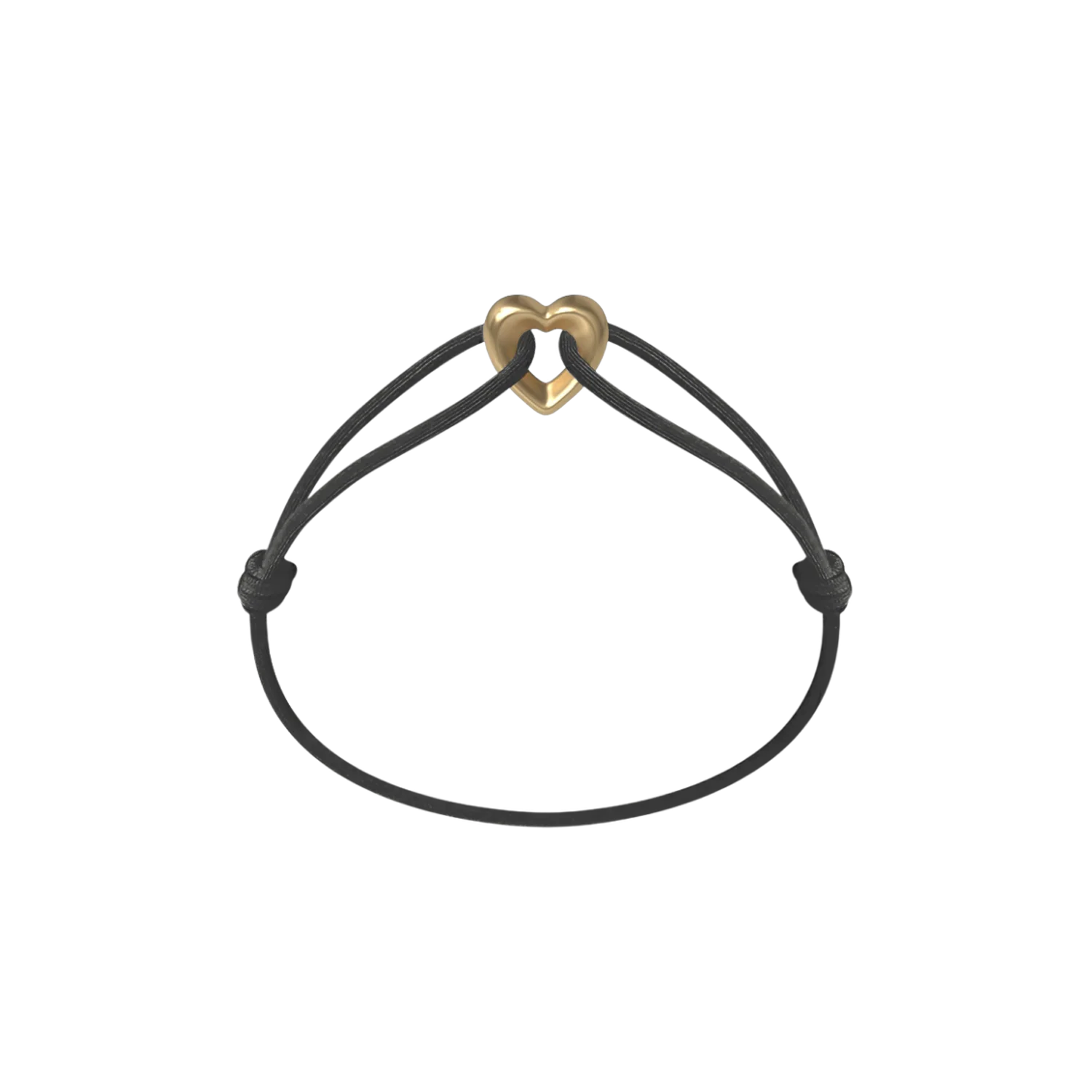 Golden Heart Cord Bracelet - Image 2