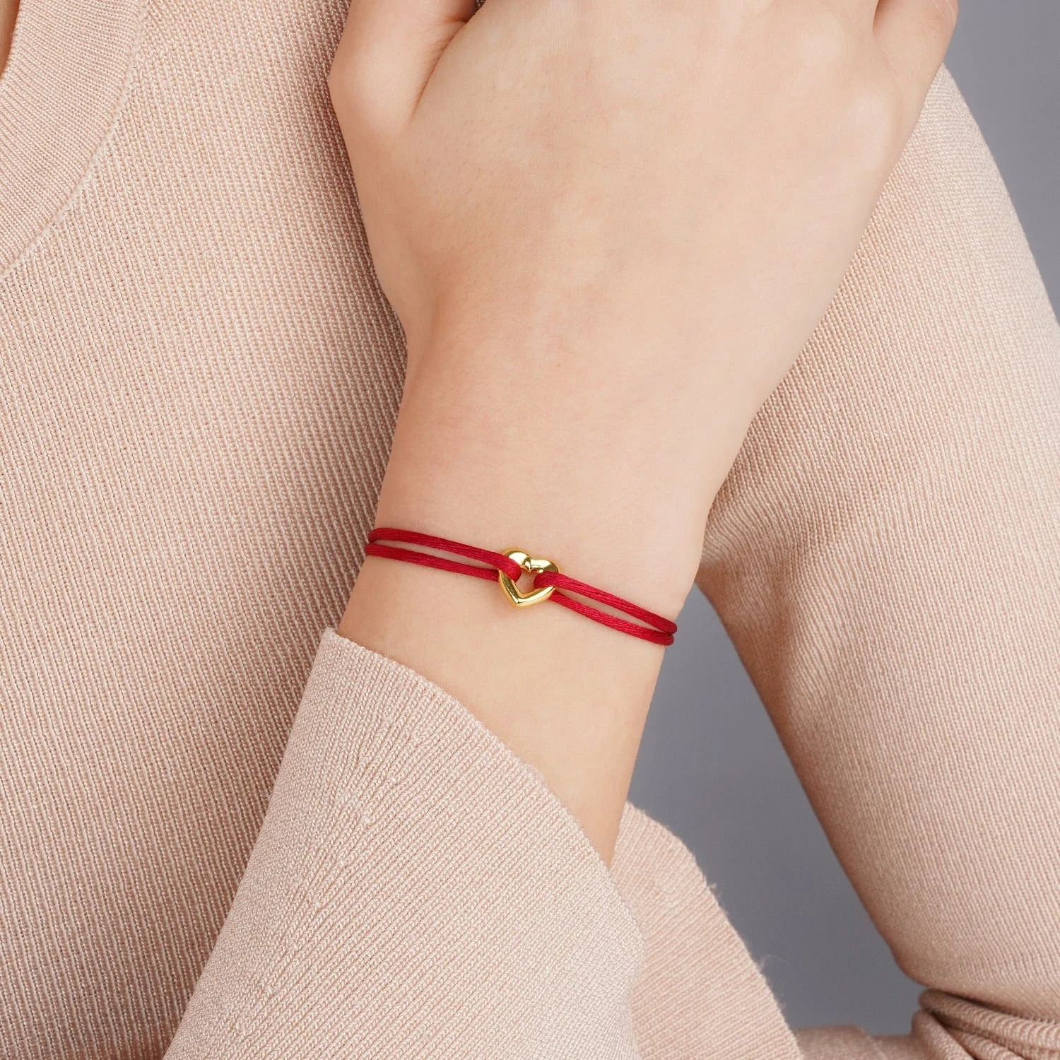 Golden Heart Cord Bracelet - Image 28