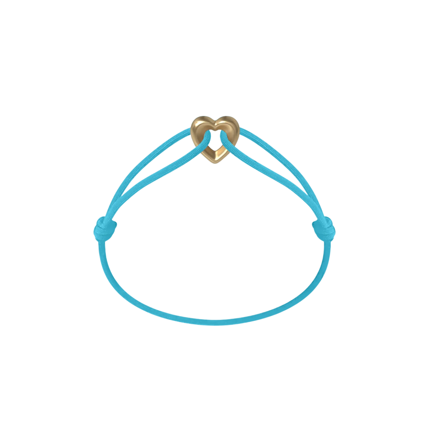 Golden Heart Cord Bracelet - Image 3