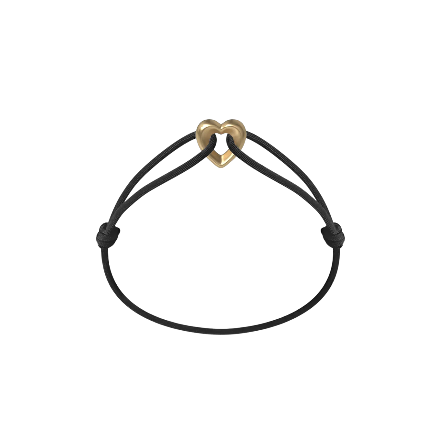 Golden Heart Cord Bracelet - Image 4