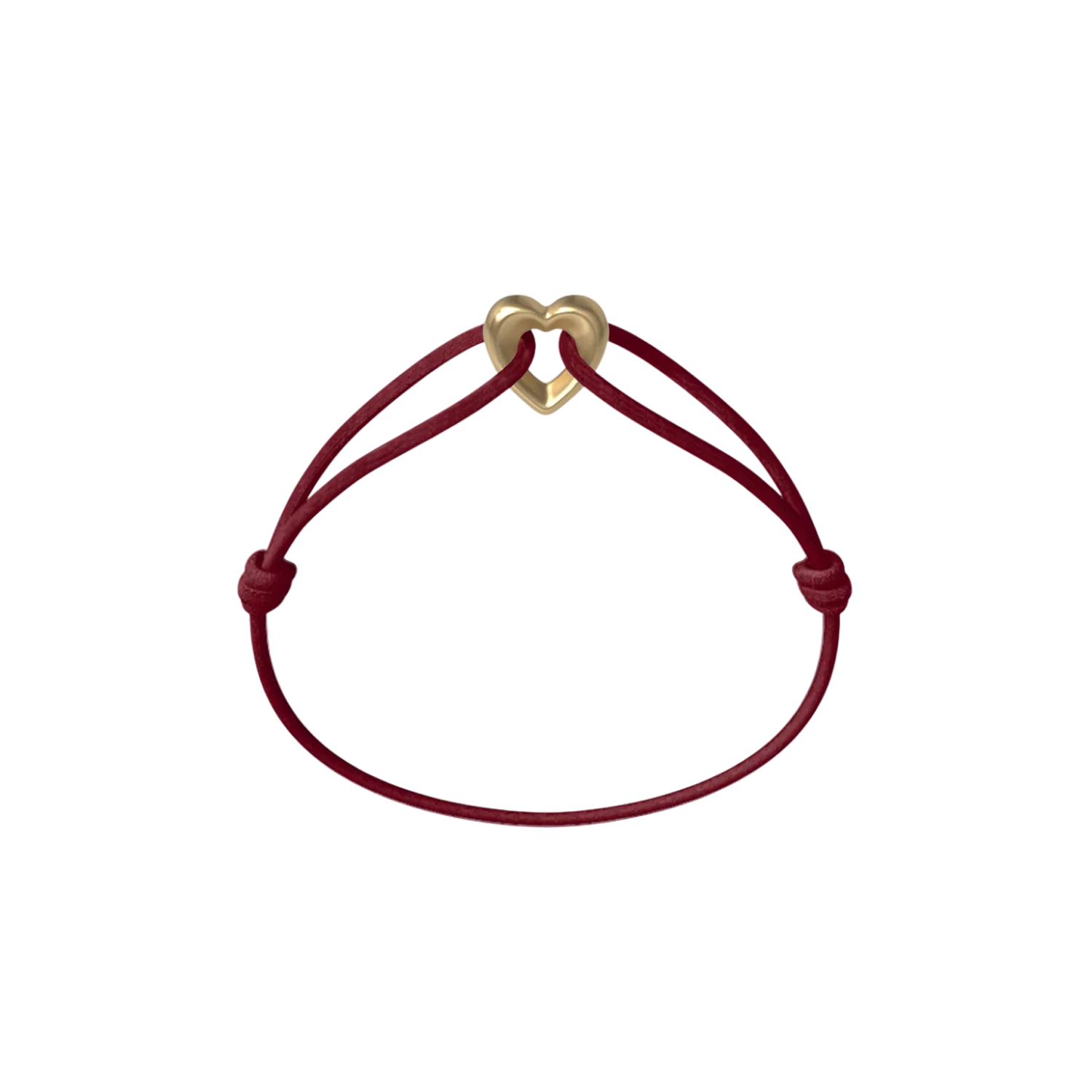 Golden Heart Cord Bracelet - Image 5