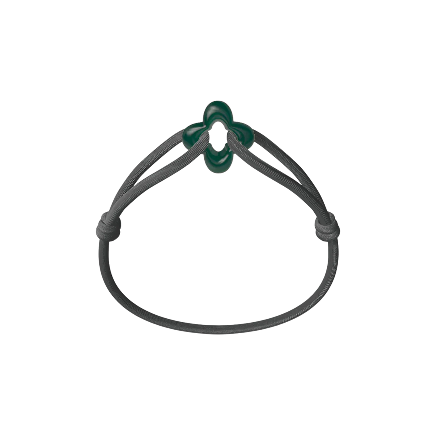 Green Clover Cord Bracelet