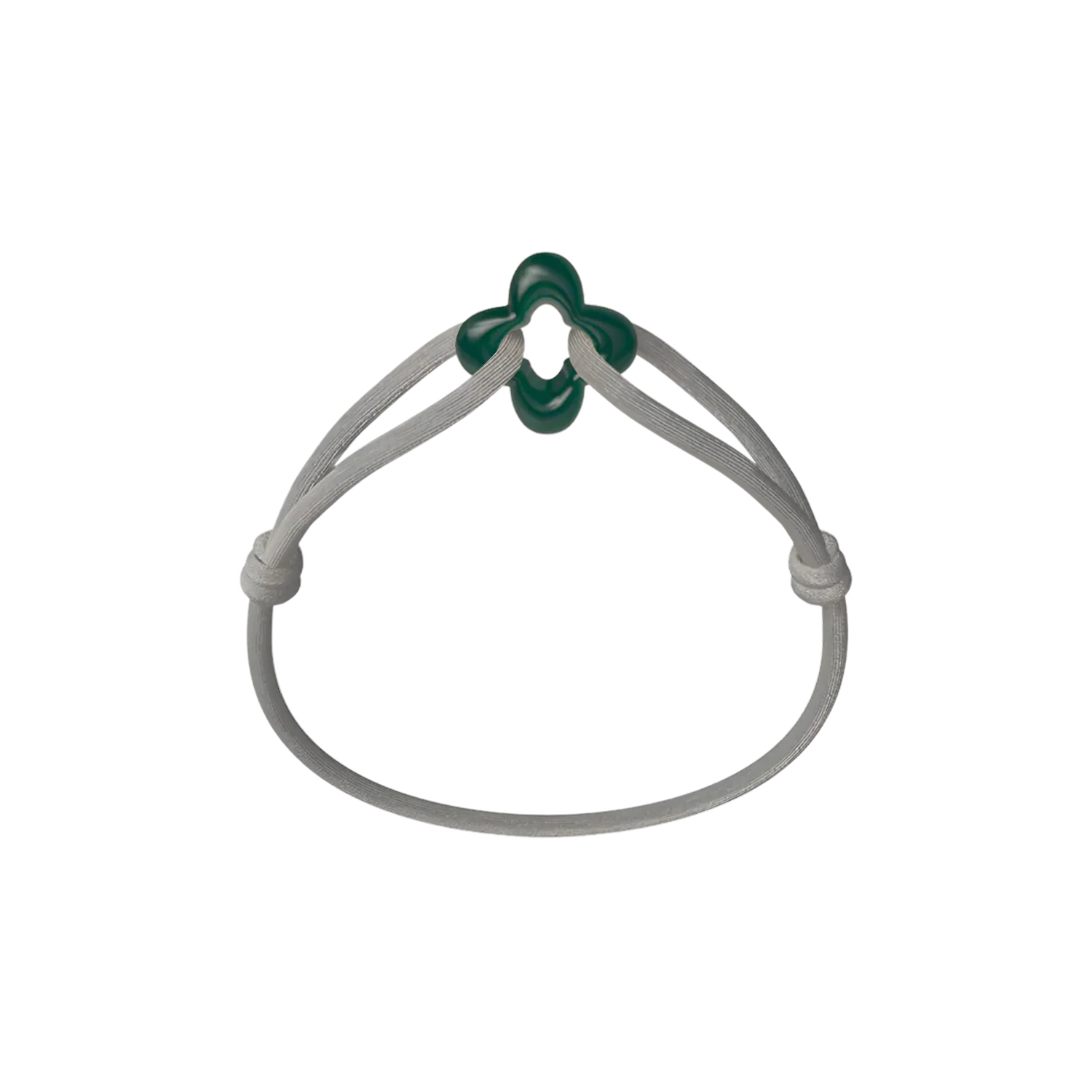 Green Clover Cord Bracelet - Image 2