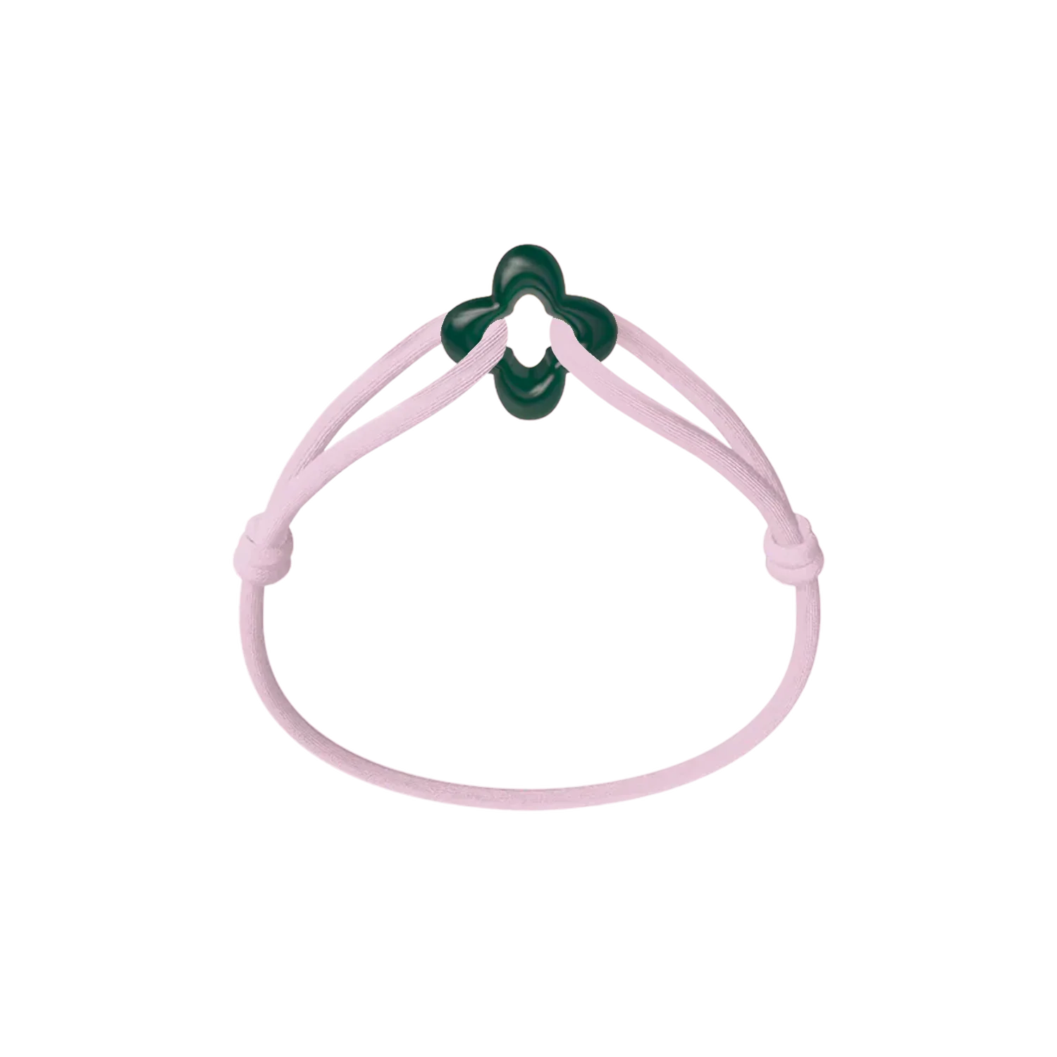 Green Clover Cord Bracelet - Image 3