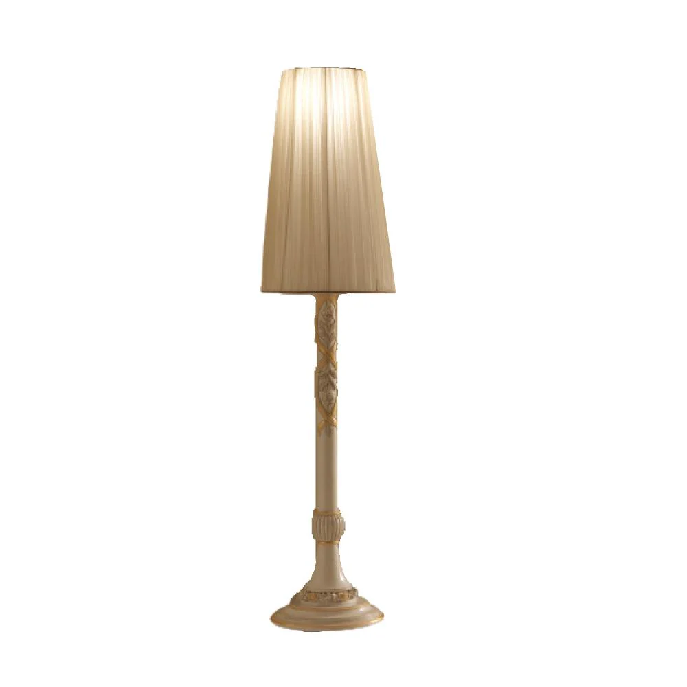 Hand-Carved Floor Lamp