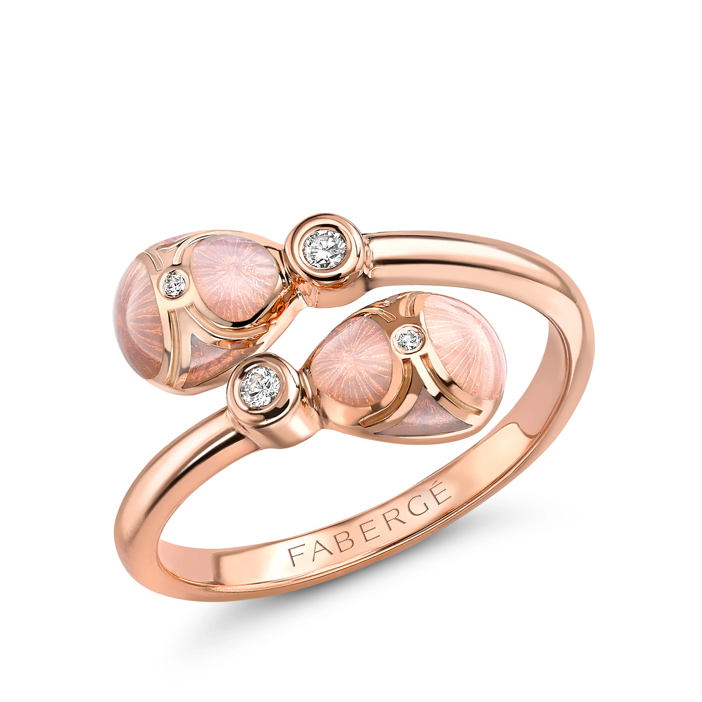 Fabergé Heritage Guilloché Enamel Crossover Ring - Image 2