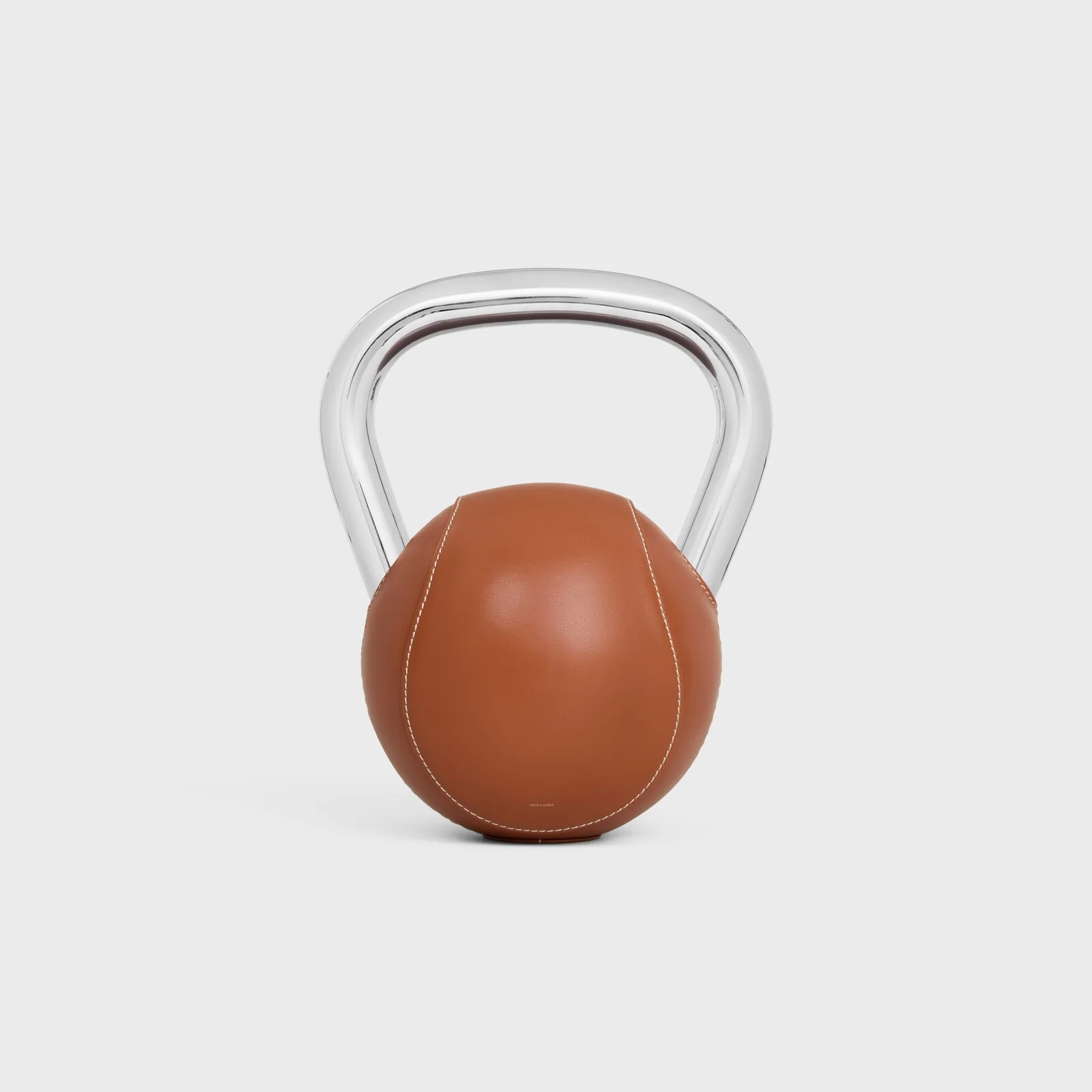 Kettlebell 4,5kg In Steel And Smooth Calfskin - Image 3
