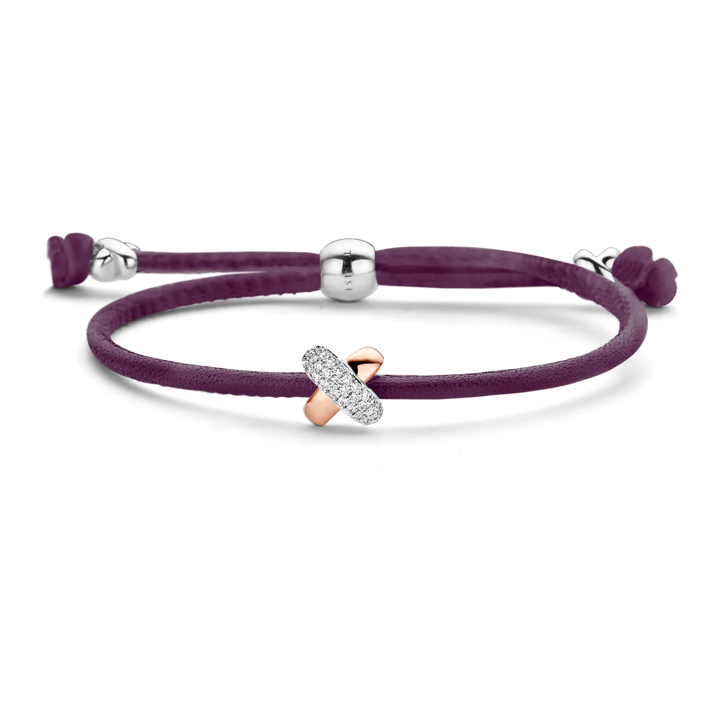 Kisses Sliding Bracelet with Diamond Pavé - Image 4