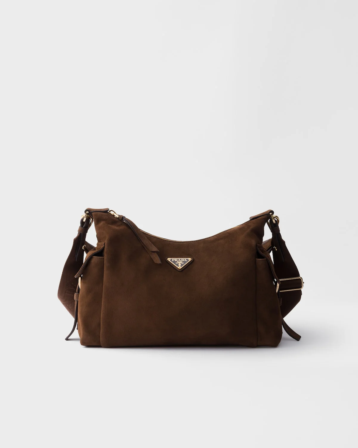 Large Prada Explore Suede Bag
