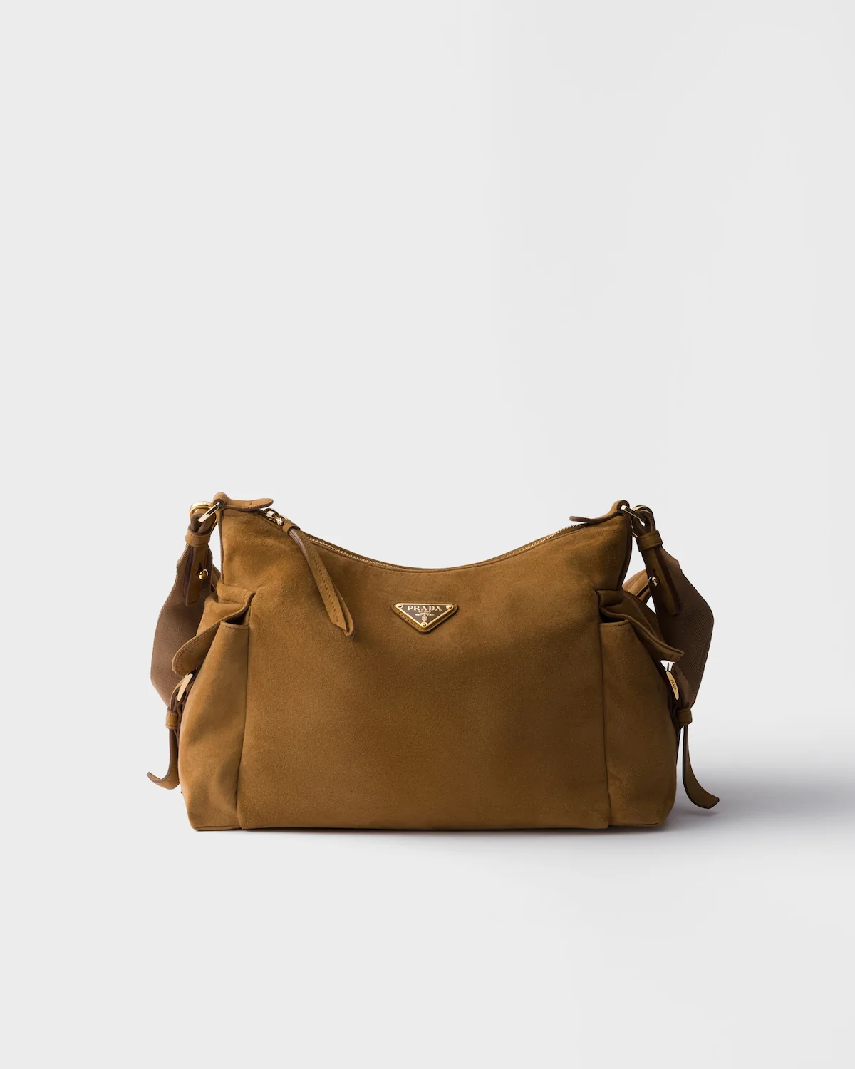 Large Prada Explore Suede Bag - Image 5