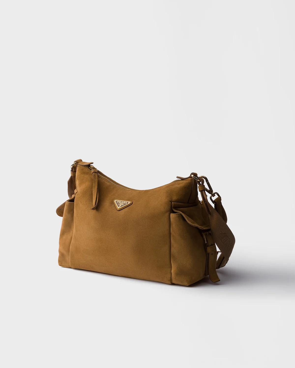 Large Prada Explore Suede Bag - Image 7