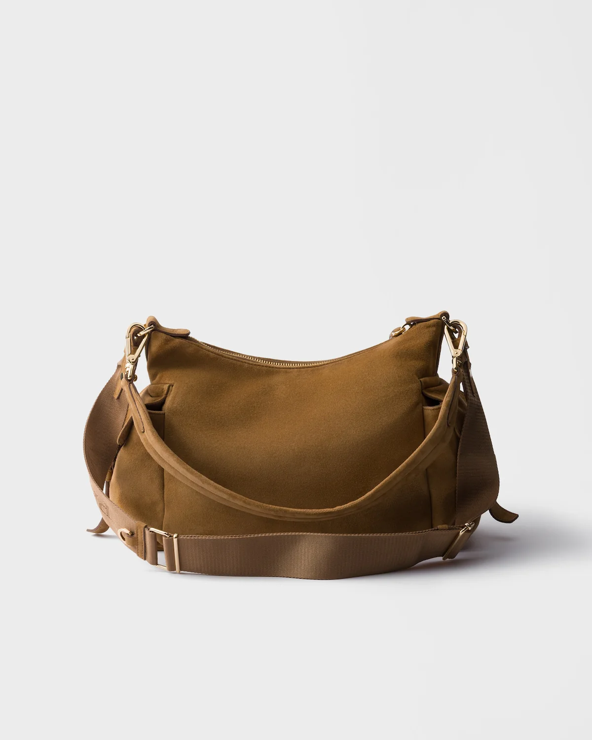 Large Prada Explore Suede Bag - Image 8