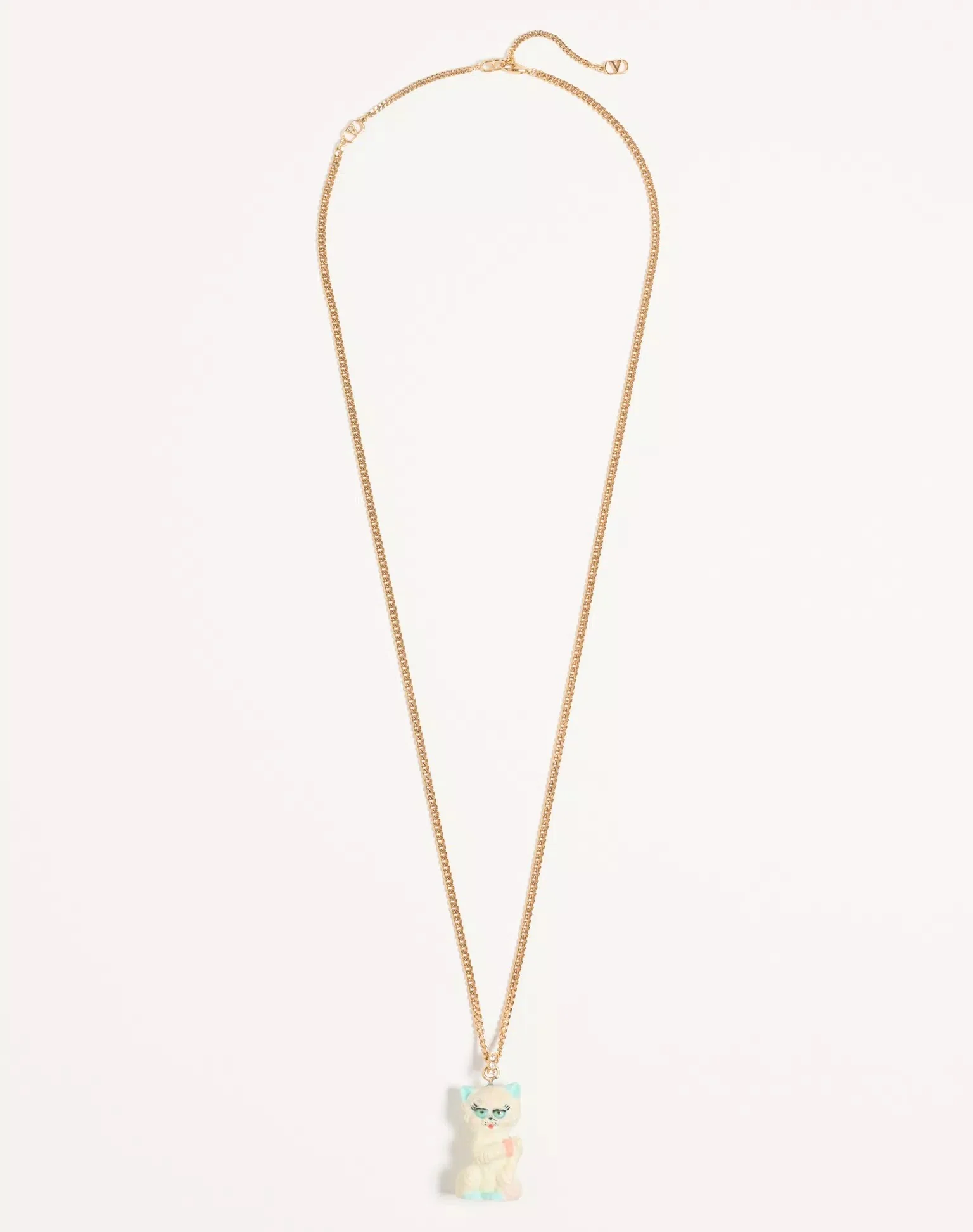 Le Chat De La Maison Necklace In Metal, Nylon And Swarovski® Crystals
