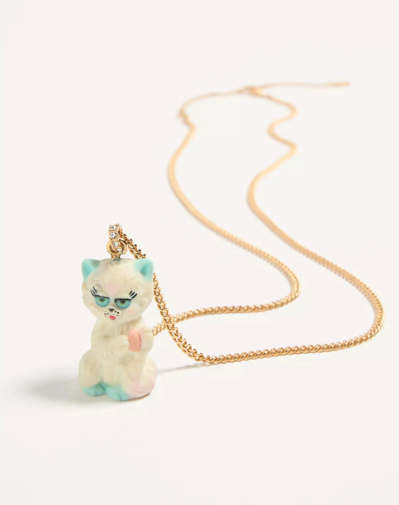 Le Chat De La Maison Necklace In Metal, Nylon And Swarovski® Crystals - Image 3