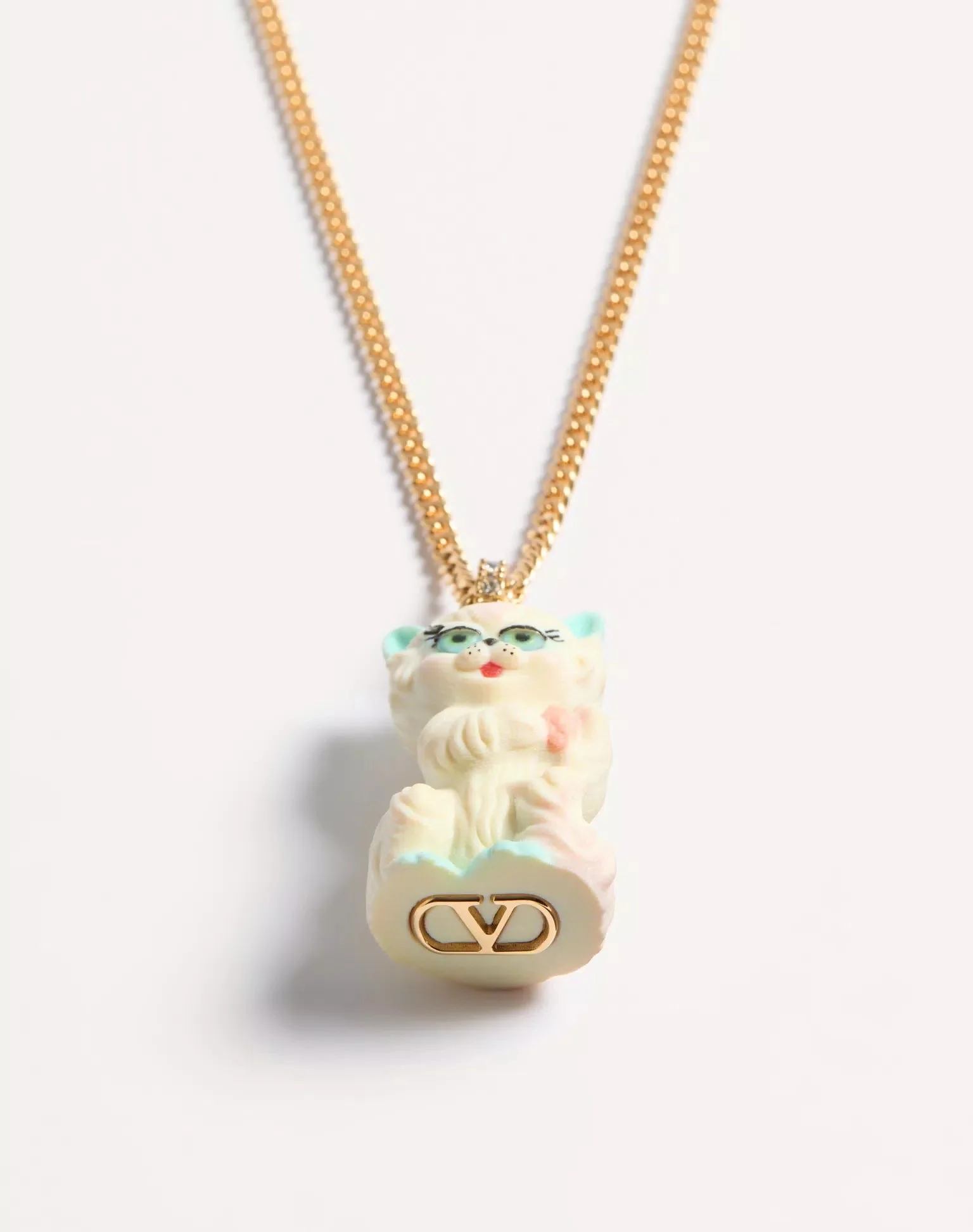 Le Chat De La Maison Necklace In Metal, Nylon And Swarovski® Crystals - Image 4