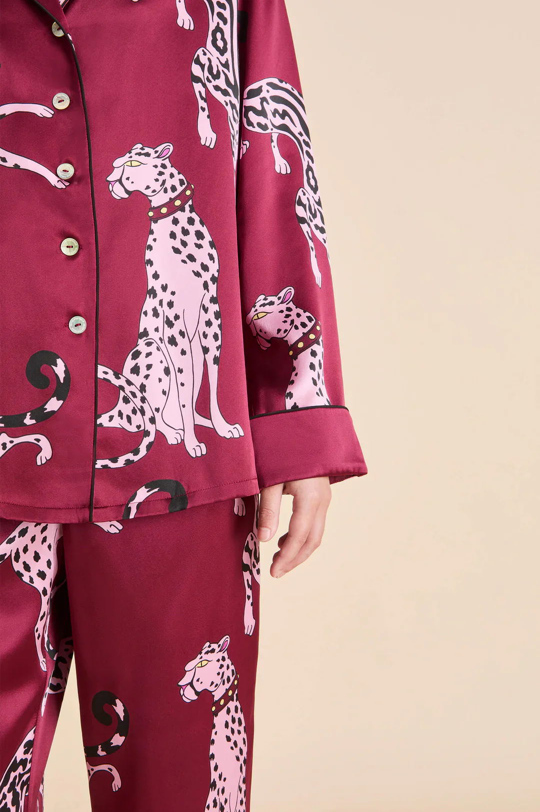 Lila Cherie Red Leopard Pyjamas - Image 2
