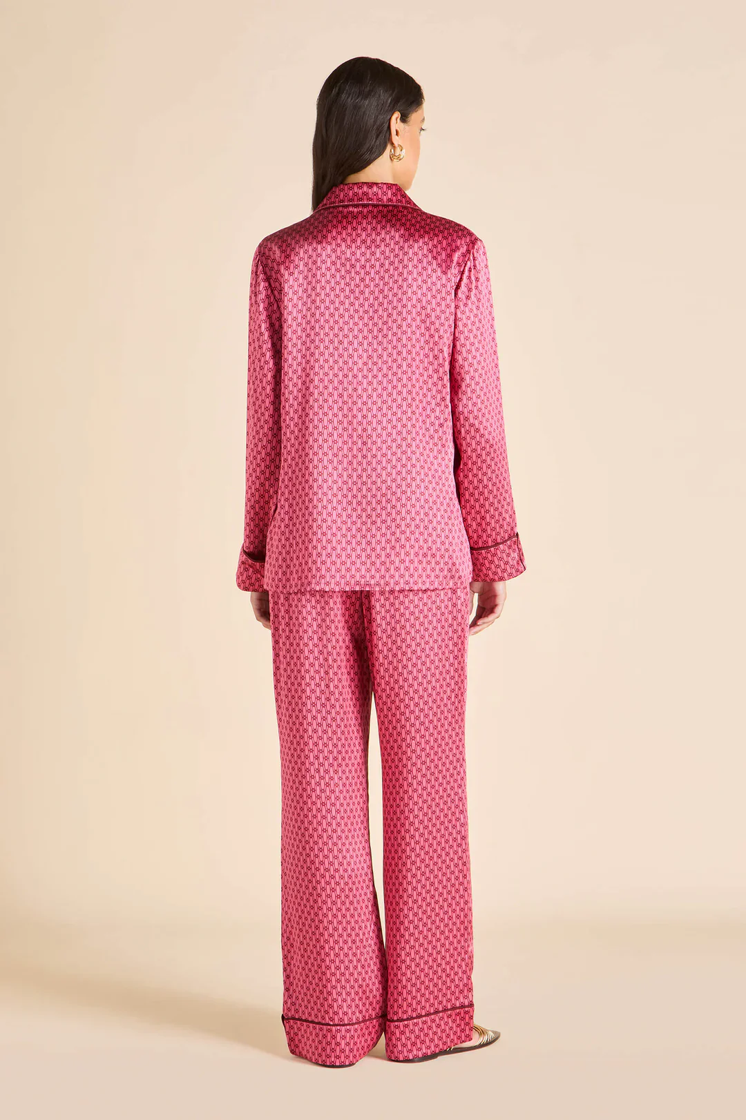 Lila Dita Pink Geometric Pyjamas - Image 4
