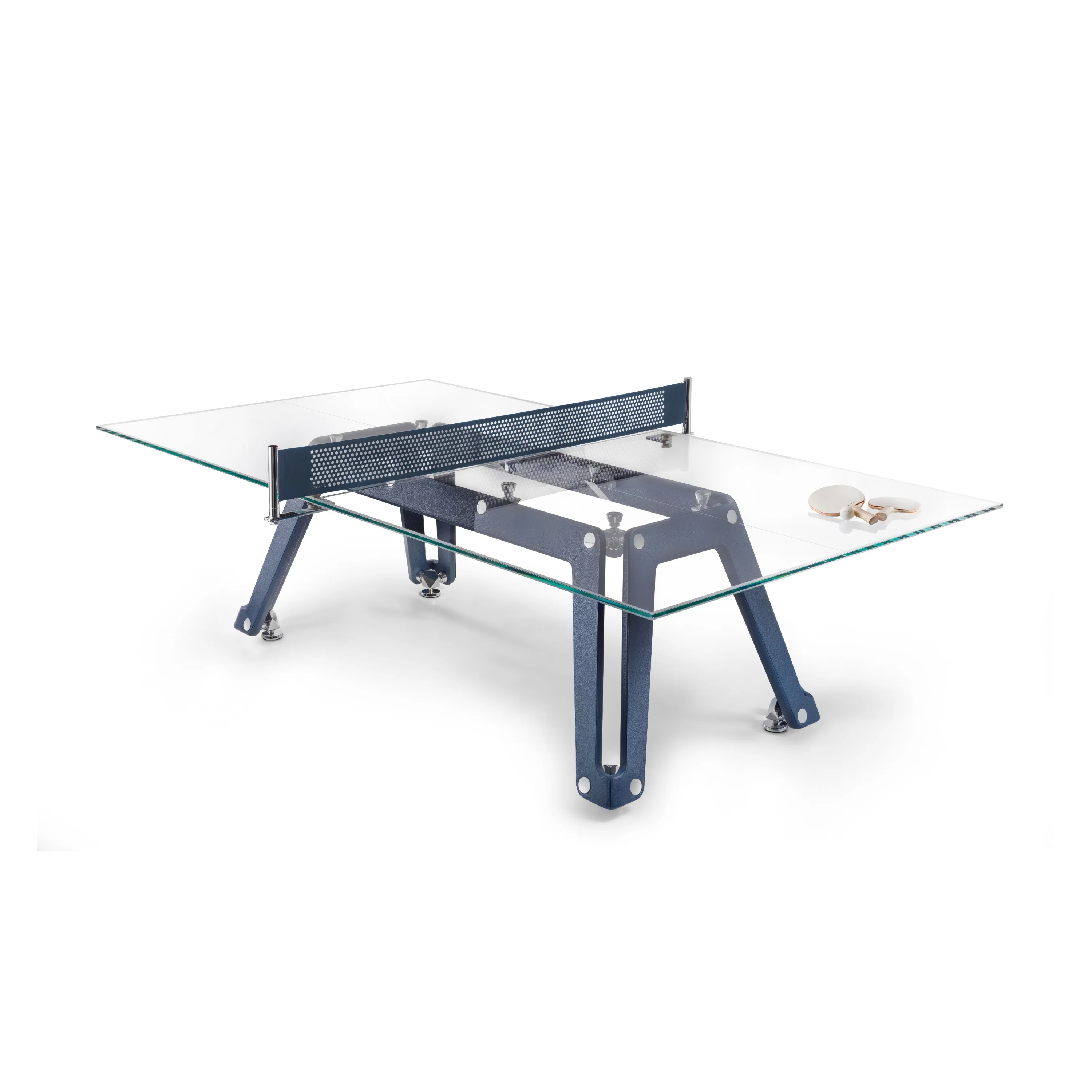 Lungolinea Leather & Glass Table Tennis - Image 2