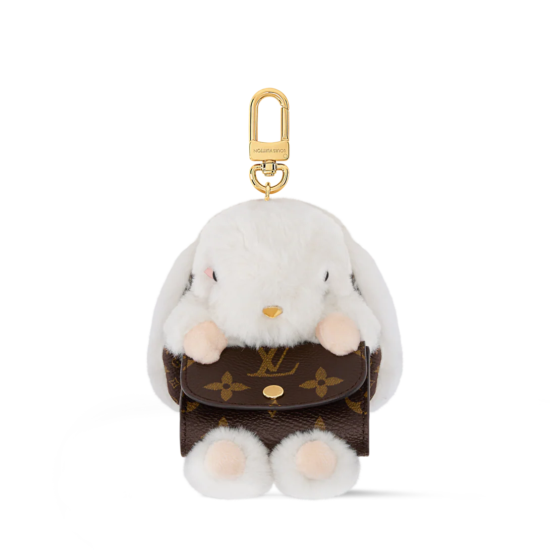 LV Cute Bunny Bag Charm